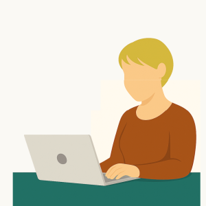 a woman working on her laptop representing website maintenance services Raleigh NC